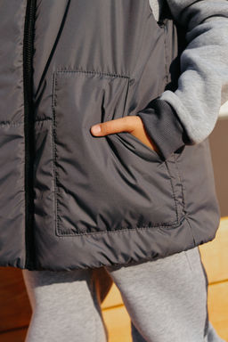 Бомбер утепленный, меланж - Inzibe фото 25