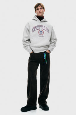Sudadera estampada con capucha Loose Fit - H&m фото 2