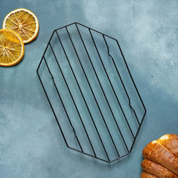 Решётка для глазирования и остывания кондитерских изделий KONFINETTA «Октаэдр», 25×15×1.8 см, цвет чёрный