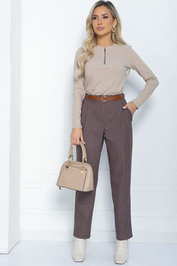 Брюки Джиллиан (коричнево-бордовые) Б12118 - Lt collection фото 7