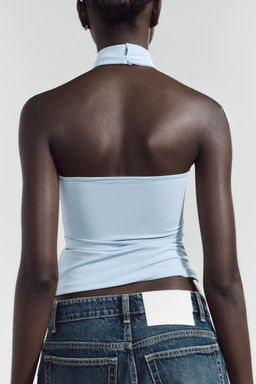 POLYAMIDE HALTER TOP - Zara фото 19