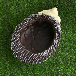 Декоративное кашпо для цветов «Ёжик», 25.5×16×13.5 см, полистоун