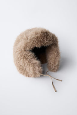 FAUX FUR SKI COLLECTION CAP - Zara фото 2
