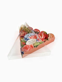 Цена за 5 шт. Коробка для кондитерских изделий с пластиковой крышкой «Только для тебя», 18×3 см