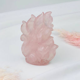 Лиса Кицунэ из Розового кварца - Радуга самоцветов фото 2