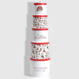 Набор подарочных коробок 5 в 1 Уютного Нового года, 13 1419.5 22 см - Дарите счастье фото 32