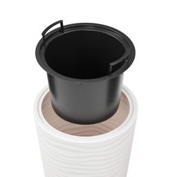 Кашпо "Оазис" 43л (со вставкой 10л) белый М8078