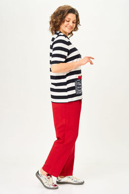 Костюм Michel Chic 1452 красный, полоска
