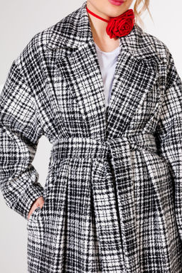 Пальто KOKOdea 7.10 черно-белый  фото 7