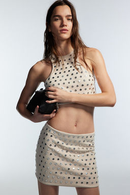 Crop top con tachuelas - H&m фото 2