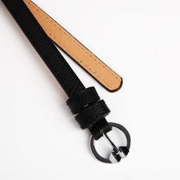 Ремень женский, ширина 1 см, винт, пряжка металл, цвет чёрный - Simaland фото 4