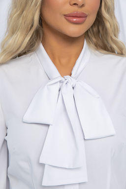 Блуза Венеция (белая) Б13014-14М - Lt collection фото 3