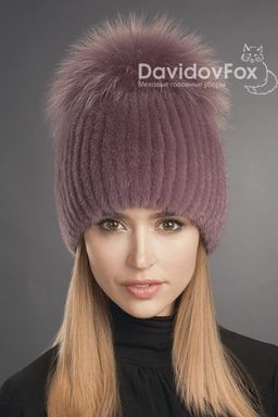 Шапка Лыжница норка клевер