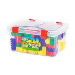 Конструктор Строитель (174 элемента) (в контейнере)