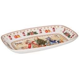 БЛЮДО LEFARD ДЕД МОРОЗ И СНЕГУРОЧКА ПРЯМОУГ. 25Х16Х3 СМ  фото 3