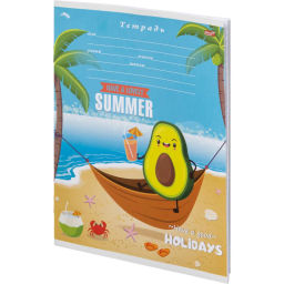 Цена за 2 шт. Тетрадь клетка 12л. Фруктовый отдых, ассорти, 12-4375