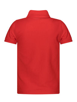 Футболка поло детская красная Все ок