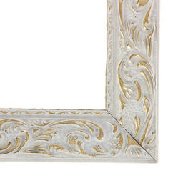 Рама для картин (зеркал) 30×40×4 см, дерево «Версаль», бело-золотая