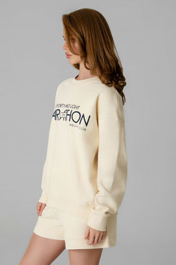 Арт. 2534 Костюм женский с шортами 42-48 (4 шт) Цвет:молочный - Калинка фото 22