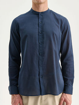 Regular Fit Hakim Yaka Uzun Kollu Erkek G?mlek