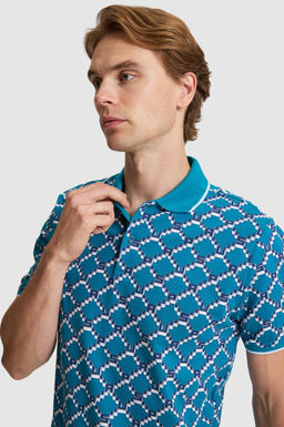 Erkek Petrol Regular Fit Polo Yaka Ti__rt