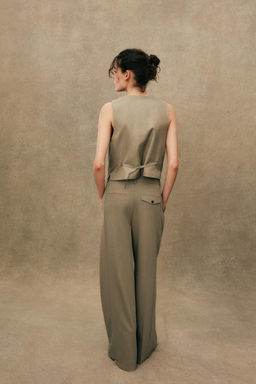 TROUSERS WITH DOUBLE PLEAT - Zara фото 4