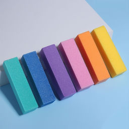 Цена за 10 шт. Баф наждачный для ногтей, четырёхсторонний, 9×2.5×2.5 см, МИКС