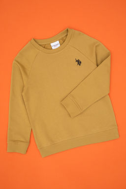 Erkek _ocuk Hardal Basic Sweatshirt Sepette S_rpriz _ndirim - U.s. polo assn фото 9