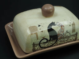 Масленка Парижские коты 17*12*10 см. 358-1727 - Арти-м фото 2