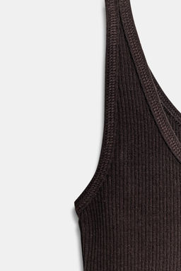 TOP RIB R?STICO / Chocolate - Zara фото 8