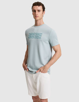 Koyu Mint Regular Fit Bisiklet Yaka Ti__rt