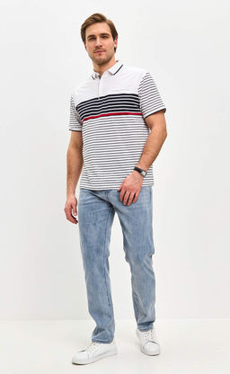 Футболка-поло F511-07-109 white - Fine joyce фото 3