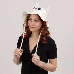 Панама детская «Милый зайка», уши поднимаются, р-р. 52-54