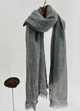 Палантин 210*100см в ассортименте 33-0002 винтажный серый