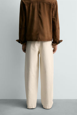 LIMITED EDITION RELAXED FIT PLEATED TROUSERS - Zara фото 12