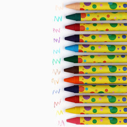 Цена за 3 шт. Восковые мелки, 12 цветов «Корги»