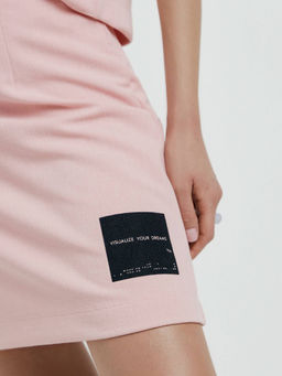 CONTE Фактурная mini-юбка А-силуэта Visualize your dreams LU 1643 romantic pink romantic pink