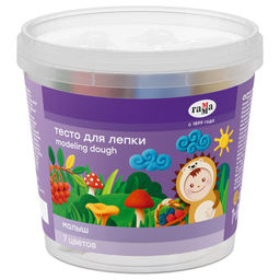 Тесто для лепки Гамма "Малыш" 7цв. по 30гр. (281025_07) пласт. стакан