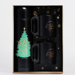 Подарочный набор новогодний Тепла и уюта в новом году: термос 500 мл, кружка 2 шт.