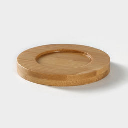 Сахарница с ложкой на бамбуковой подставке BellaTenero, 140 мл, фарфор, белая