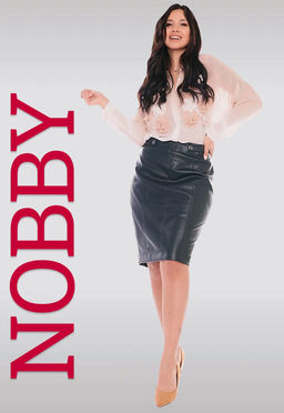 NOBBY, Юбка Ю4500-4 (темно-синий) (эко-кожа)