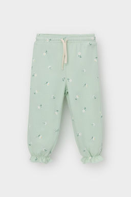 КР 400796/пастельно-зеленый,милые цветочки к543 брюки д/дев яс