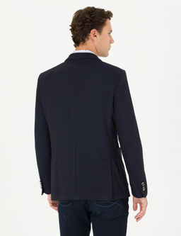 Lacivert Ekstra Slim Fit Blazer Ceket