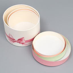 Набор шляпных коробок 3 в 1 Нежность, 16 х 10, 14 х 9, 13 х 8,5 см - Дарите счастье фото 4