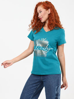 IV-CAPRIZ Колеус - футболка петроль