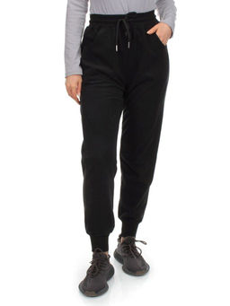 MC903-1 BLACK Брюки спортивные женские (100% хлопок) - Фабричный китай фото 7