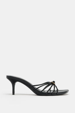 SANDALIA DETALLE MET?LICO / Negro - Zara фото 2