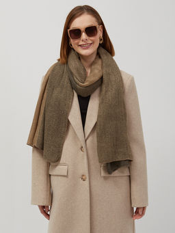 в составе шерсть Тонкий,мягкий двусторонний палантин из трикотажного полотна неплотной вязки - Tantino фото 7