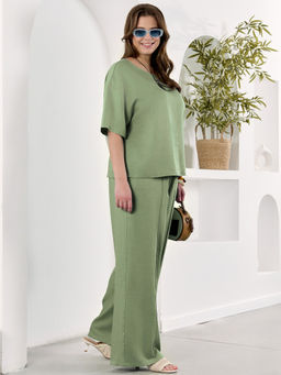 Брюки Камео-2 из вискозы со льном - Виотекс фото 2