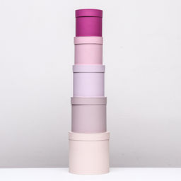 Набор круглых коробок 5 в 1 Ягодный, 23 х 23 - 15 х 15 см - Simaland фото 3